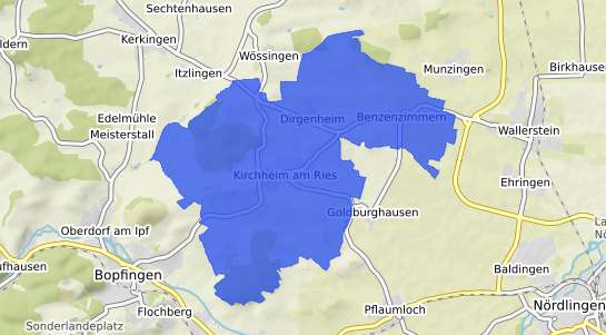 Bodenrichtwertkarte Kirchheim am Ries